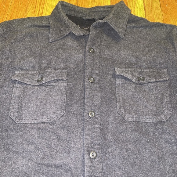 Dkota Other - Dkota Grizzly Mens  L charcoal Grey Flannel Shirt Gorpcore Hunting Fishing